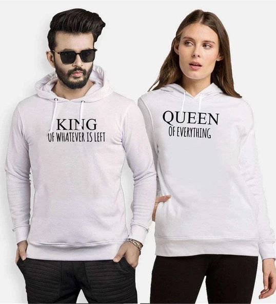 Tshirthane King Of Whatever Is Left Sevgili Kombinleri Kapüşonlu Kombini ürün görseli 1