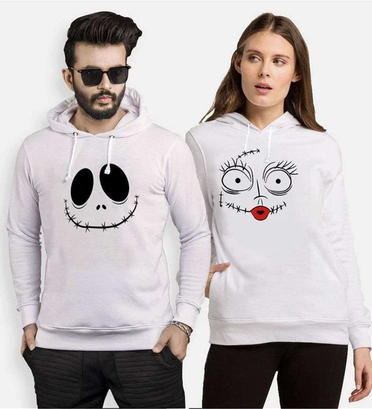 Tshirthane Jack Sally 2 Sevgili Kombinleri Kapüşonlu Kombini ürün görseli 1