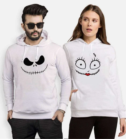 Tshirthane Jack Sally 1  Sevgili Kombinleri Kapüşonlu Kombini ürün görseli 1