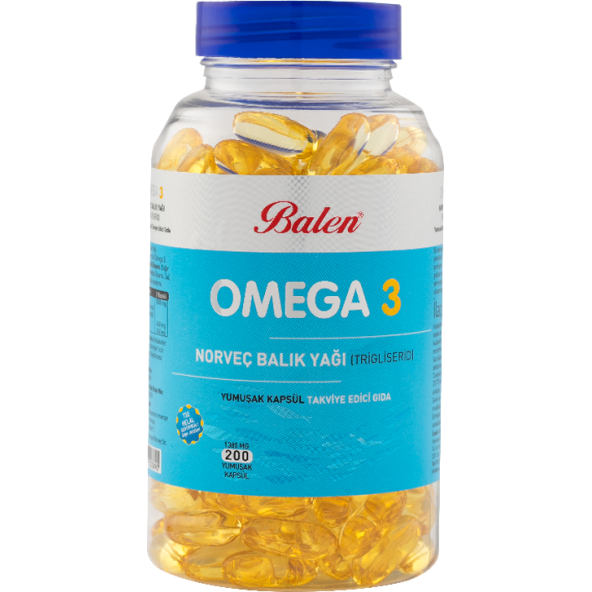 Balen Omega 3 Norveç Balık Yağı Yumuşak Kapsül 1380 Mgx200 ürün görseli 1