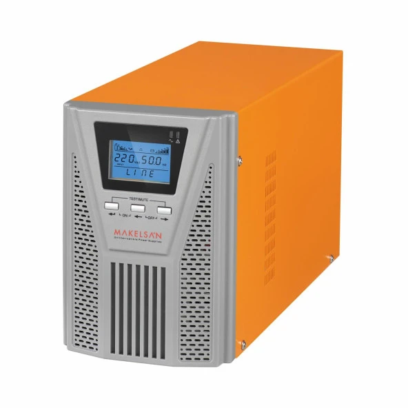 MAKELSAN P.PACK SE Online (900W) 1KVA 4/8 Dak. (2x12v 7AH Akü) UPS ürün görseli 1