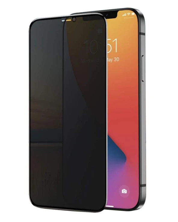 Vendas iPhone 12 Mini Hide serisi Privacy tam kaplama hayalet ekran koruyucu ürün görseli 1
