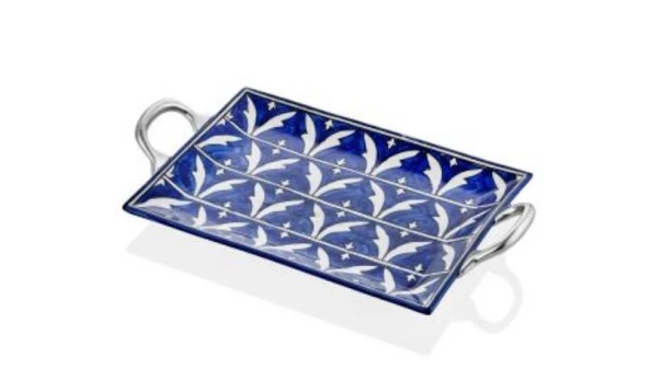 The Mia Corallo Servis Tepsisi Mavi 47x27 cm CRL0008 ürün görseli 1