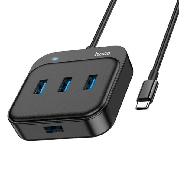 Hoco HB31 4in1 Type-C to 4x USB3.0 HUB Çevirici Dönüştürücü Adaptör 0.2m ürün görseli 1
