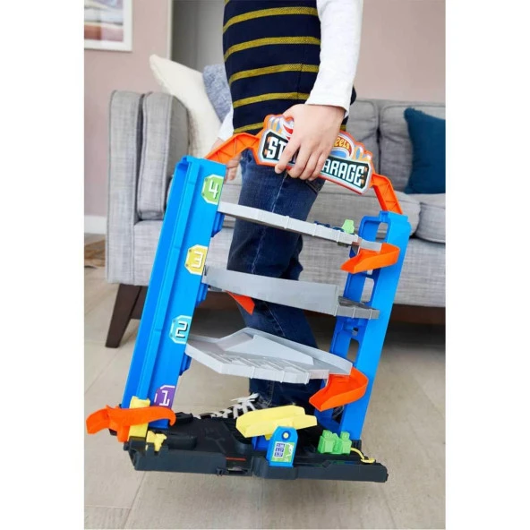 Hot Wheels Maceraya Başlangıç Mini Garajı 4 Katlı - Resim 6