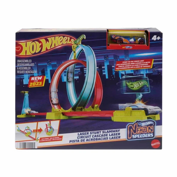 Hot Wheels Neon Yarışlar Çifte Çemberde Yarış Seti ürün görseli 1
