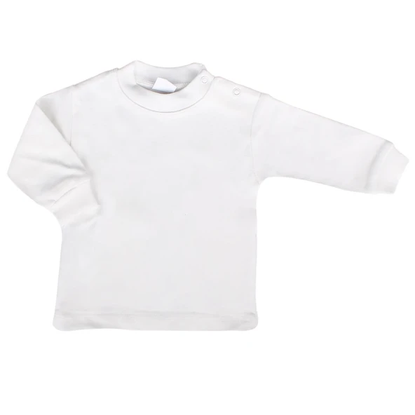 Unisex Ekru Sade Uzun Kol Çıtçıtlı Body ürün görseli 1
