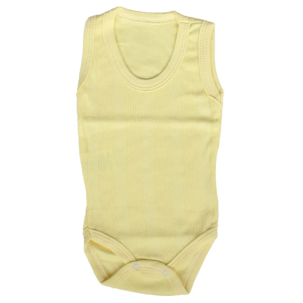 Unisex Sarı Geniş Raporlu Askılı Zıbın ürün görseli 1