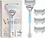 Gillette Venus Venus Satin Care kadın tıraş makinesi, bölge için, 4 yedek bıçak ürün görseli 1