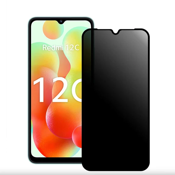 Xiaomi Redmi 12C Hayalet Privacy Gizli Cam Ekran Koruyucu ürün görseli 1
