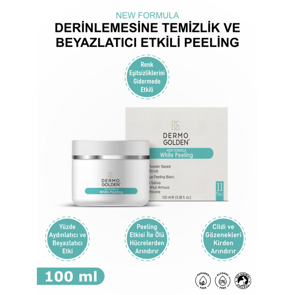 White Peeling Beyazlatıcı Etki Ölü Hücrelerden Arındırıcı 100 ml ürün görseli 1