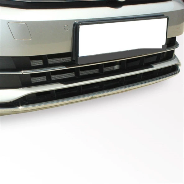 Volkswagen Passat B8 için Ön Tampon Alt Çıtası 3 Parça Krom 2015 Ve Sonrası ürün görseli 1