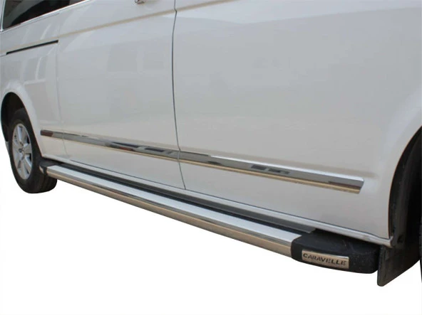 Volkswagen Caravelle Yan için Kapı Çıtası 7 Parça Krom (U.Ş) 2003-2010 ürün görseli 1
