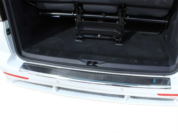 Volkswagen Caravelle T5.5 için Arka Tampon Eşiği Krom (Formlu) 2010-2015 ürün görseli 1