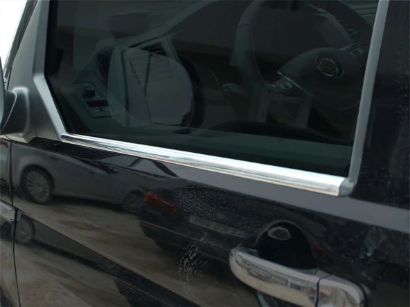 Volkswagen Transporter T6 için Cam Çıtası 2 Parça Krom 2015 Ve Sonrası ürün görseli 1