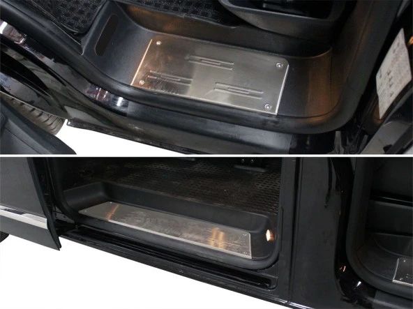 Volkswagen Transporter T6 için Kapı Eşiği 3 Parça Krom 2015 Ve Sonrası ürün görseli 1