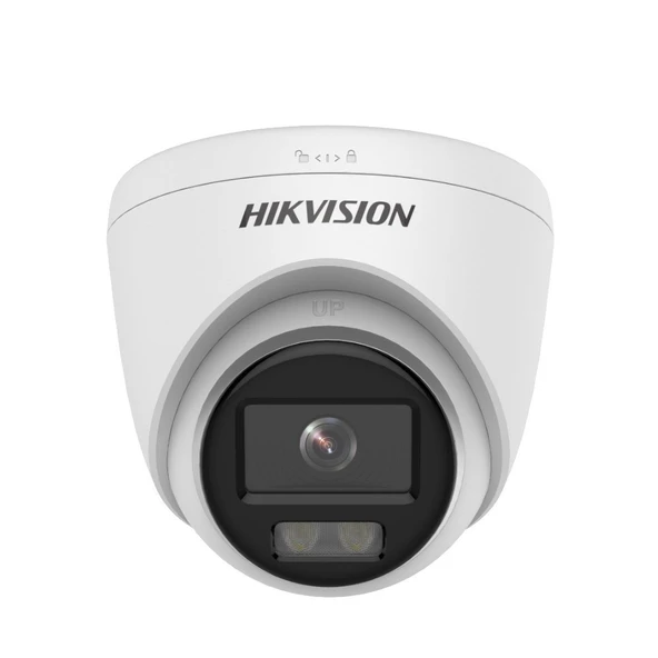 Hikvision DS-2CE76D0T-EXLPF 2mp 2.8mm Sabit Lens Smart Hybrid Light TVI Dome Kamera ürün görseli 1