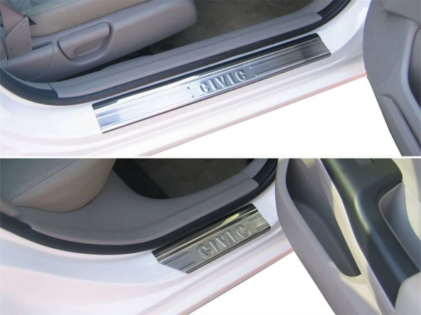 Honda Civic 9 için Kapı Eşiği 4 Parça Krom 2012 Ve Sonrası ürün görseli 1