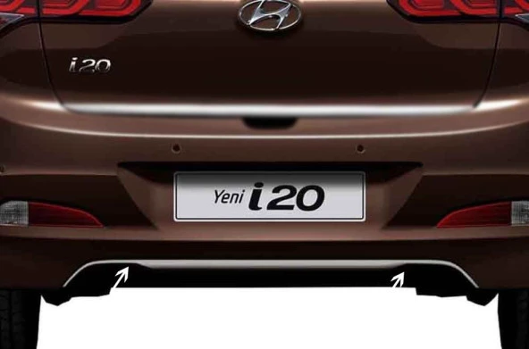 Hyundai İ20 Arka için Difüzör Çıtası Krom 2014-2018 ürün görseli 1