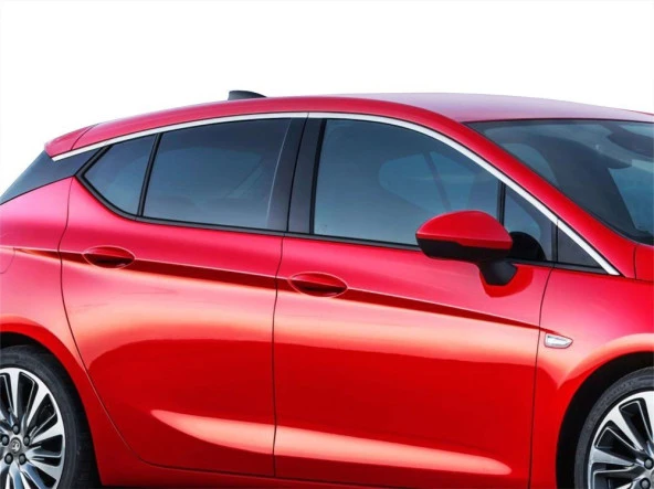 Opel Astra K için Cam Üst Çıtası 8 Parça Krom 2015 Ve Sonrası ürün görseli 1