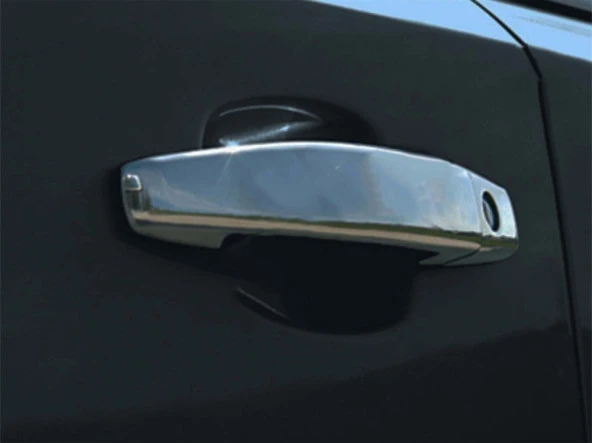 Opel Corsa D için Kapı Kolu 4 Kapı Krom 2007 Ve Sonrası - Resim 2