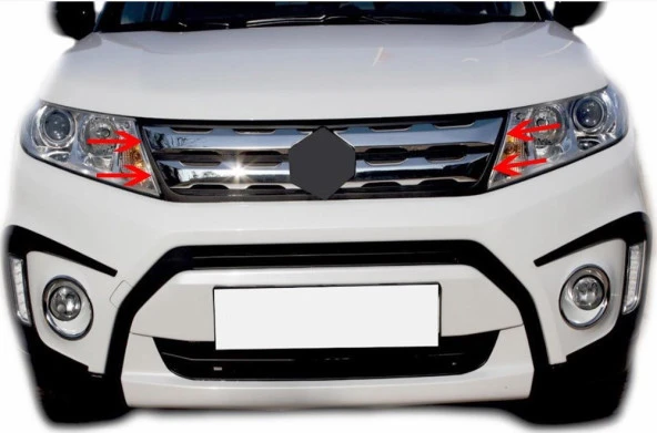 Suzuki Vitara 4 için Ön Panjur 4 Parça Krom 2016 Ve Sonrası ürün görseli 1