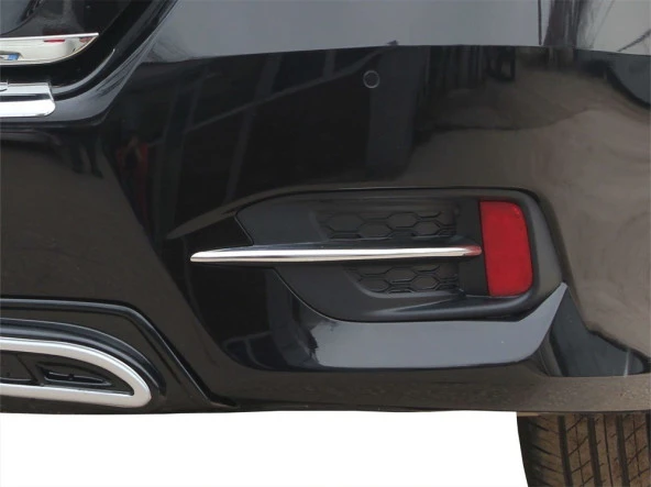 Honda Civic 10 için Reflektör Çıtası 2 Parça Krom 2016 Ve Sonrası ürün görseli 1