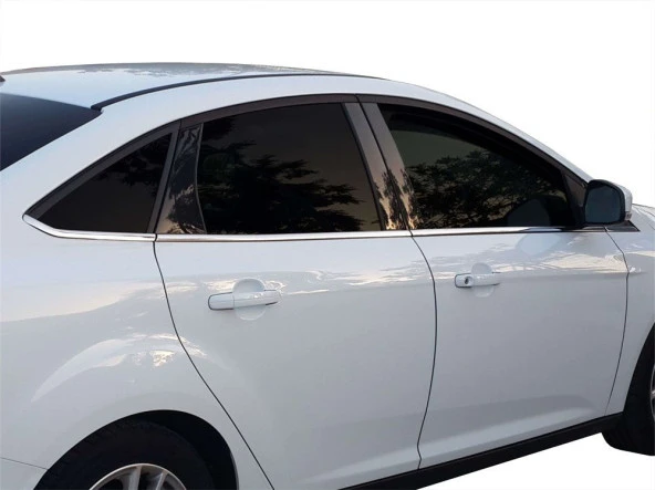 Ford Focus 3 için Sedan Cam Çıtası 8 Parça. Krom 2011-2014 ürün görseli 1