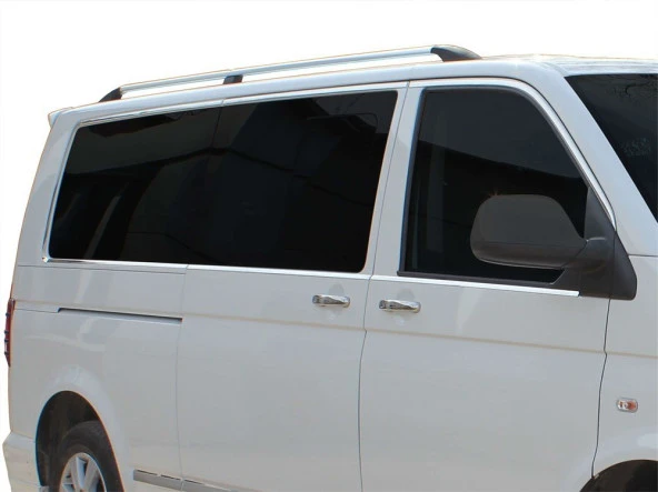 Volkswagen Transporter T5.5 için Cam Çerçevesi 14 Parça Krom (K.Ş) Tek Sürgü 2010-2014 ürün görseli 1