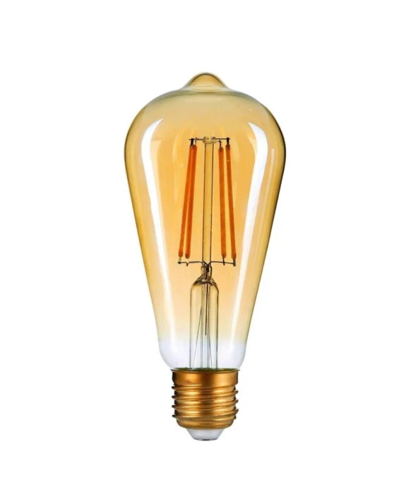 6W Rustik Ampul 2700K (Sarı Işık) ST64 ürün görseli 1