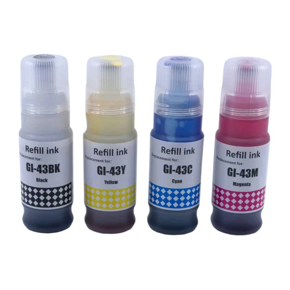 Ekoset Canon G540 G640 GI-43 4 Renk Muadil Mürekkep ürün görseli 1