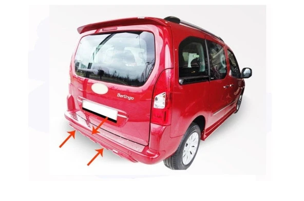 Citroen Berlingo 2 için Arka Orta Tampon Fiber (Difüzör) 2008 Ve Sonrası ürün görseli 1