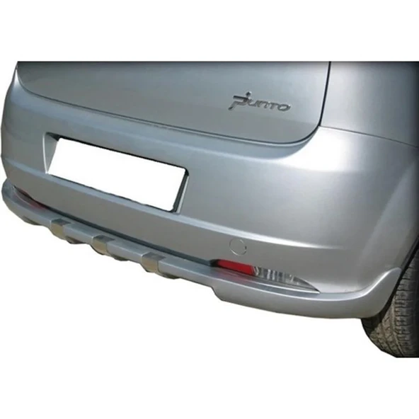 Fiat Punto Uyumlu Evo Arka Tampon Altı Kromlu Fiber 2010 Ve Sonrası ürün görseli 1
