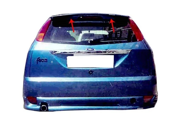 Ford Focus Uyumlu 1 Hatchback Spoiler Cam Üstü Fiber 1998-2005 ürün görseli 1