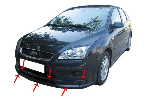 Ford Focus 2 için Ön Tampon Altı Fiber 2005-2007 ürün görseli 1