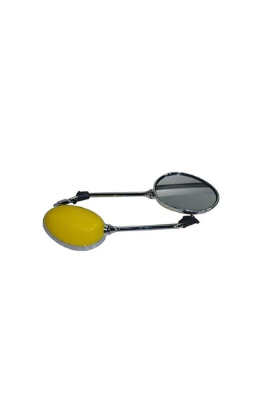 Kuba Brilliant 125-150-50 Cc Scooter Ayna Takımı Sarı (10 Mm Düz Diş)  ARASMOTO ürün görseli 1