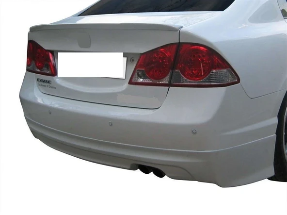 Honda Civic Uyumlu 8 Arka Tampon Altı (Mugen Md) Fiber 2006-2011 ürün görseli 1