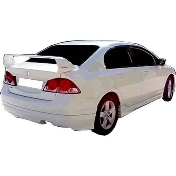 Honda Civic Uyumlu 7 Spoiler Bagaj Yüksek (Işıklı) Fiber 2001-2005 ürün görseli 1