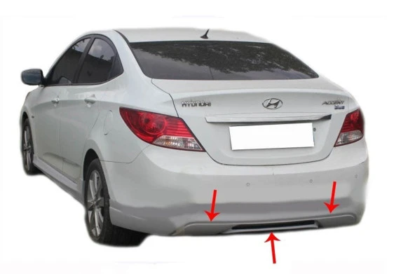 Hyundai Accent Blue için Rb Arka Tampon Altı Fiber 2011 Ve Sonrası ürün görseli 1