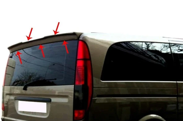 Mercedes Vito Uyumlu W639 Spoiler Bagaj Gt Fiber 2004-2014 ürün görseli 1