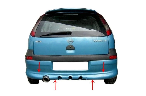Opel Corsa C için Arka Tampon Altı (Telli) Fiber 2000-2006 ürün görseli 1