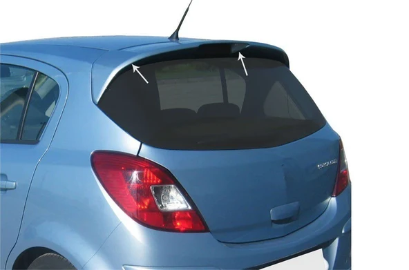 Opel Corsa Uyumlu D Spoiler Cam Üstü Gt (5 Kapı Md) Fiber 2007 Ve Sonrası ürün görseli 1