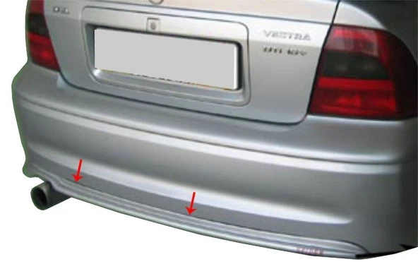 Opel Vectra B için Arka Orta Tampon (Difüzör) Fiber 2001-2002 ürün görseli 1