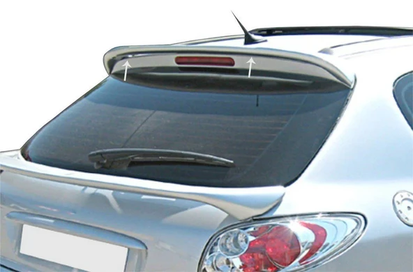 Peugeot 206 Uyumlu Spoiler Cam Üstü Fiber 1998-2012 ürün görseli 1