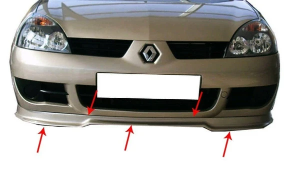 Renault Clio 2 için Ön Tampon Altı Fiber 1998-2008 ürün görseli 1