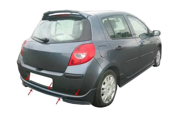 Renault Clio Uyumlu 3 Arka Tampon Altı Fiber 2005-2009 ürün görseli 1