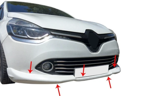 Renault Clio 4 için Ön Tampon Altı Fiber 2013-2016 ürün görseli 1