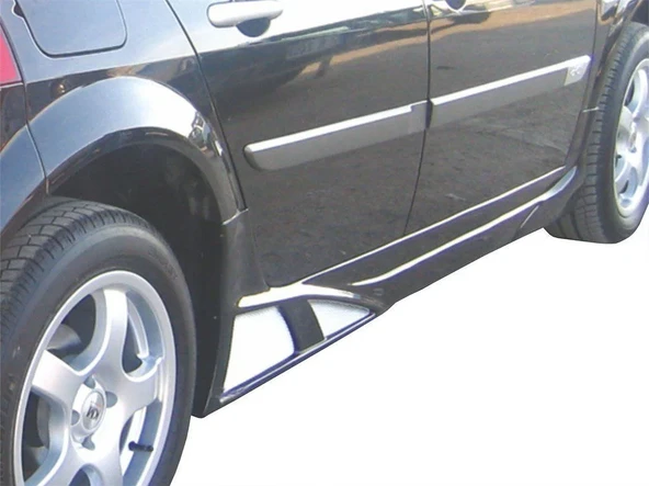 Renault Megane Uyumlu 2 Sedan Marşpiyel Telli 2 Parça Fiber 2003-2008 ürün görseli 1