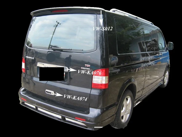 Volkswagen Caravelle Uyumlu Spoiler Bagaj Gt Md:1 Fiber 2003-2010 ürün görseli 1