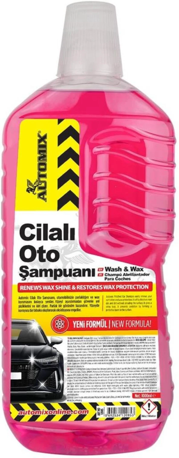 Automix Cilalı Oto Yıkama Şampuanı 1000ml ürün görseli 1